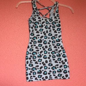 Grey Leopard Tank Top
